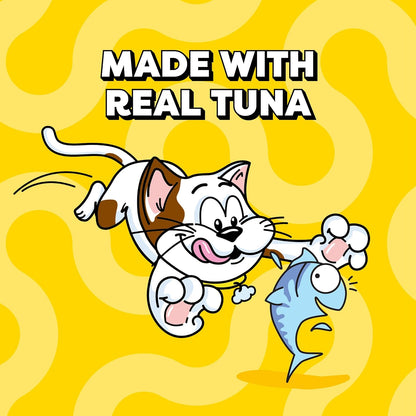 Creamy Puree Squeezable Lickable Cat Treats, Wet Cat Treats with Tuna, 0.42 Oz. Tubes, 4 Count, Pack of 11 (44 Total)